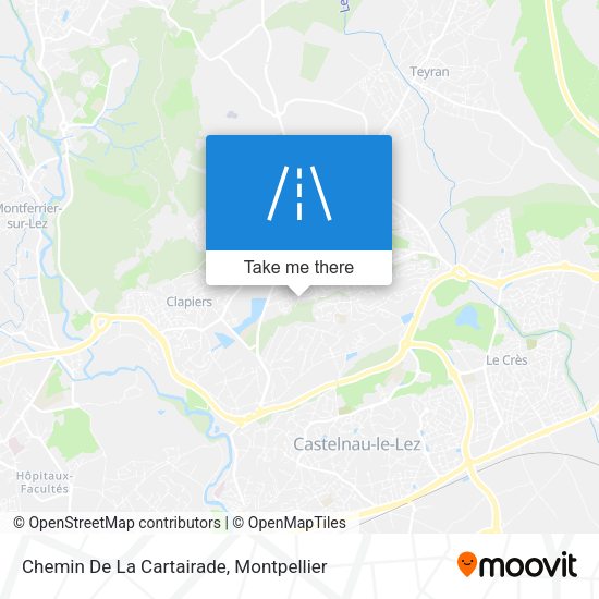 Chemin De La Cartairade map