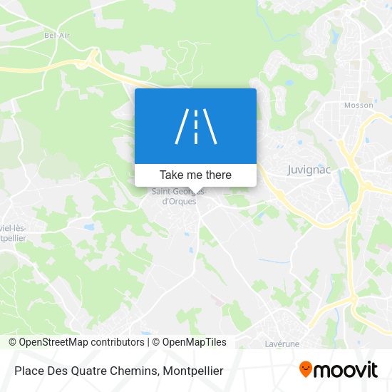 Place Des Quatre Chemins map