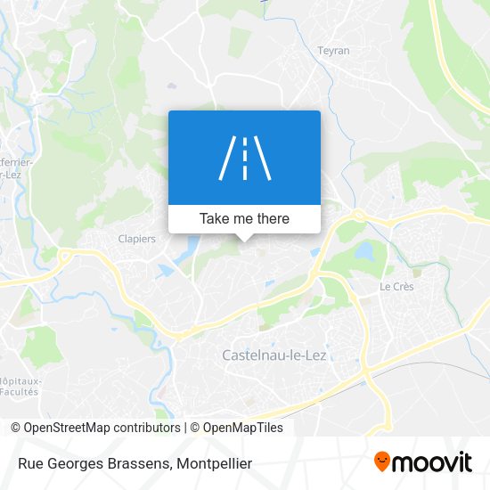 Rue Georges Brassens map