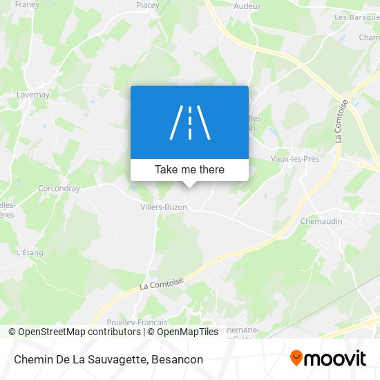 Mapa Chemin De La Sauvagette