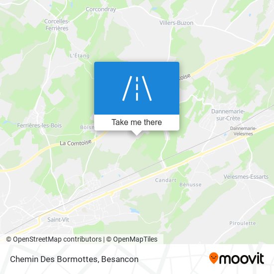 Chemin Des Bormottes map