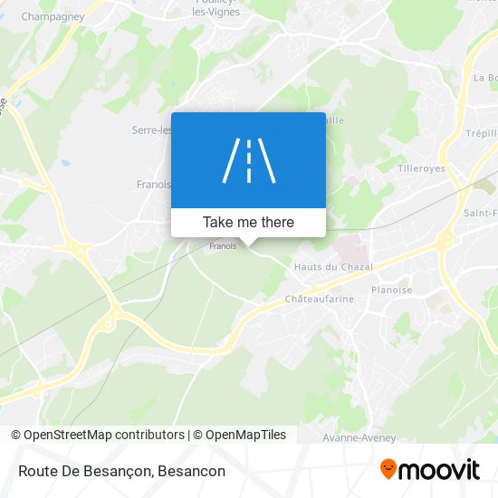 Route De Besançon map