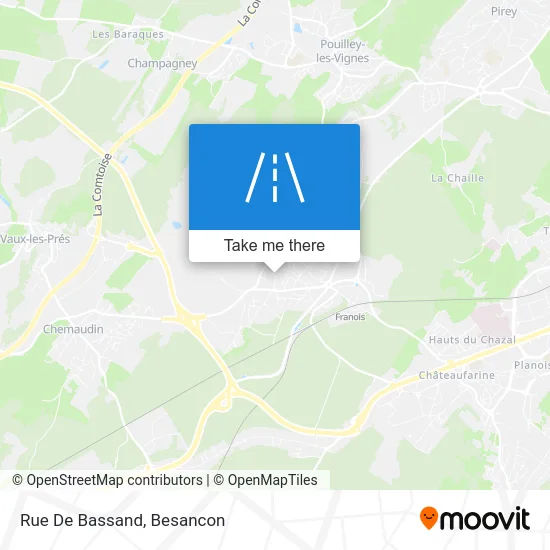 Rue De Bassand map