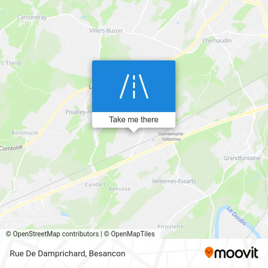 Rue De Damprichard map