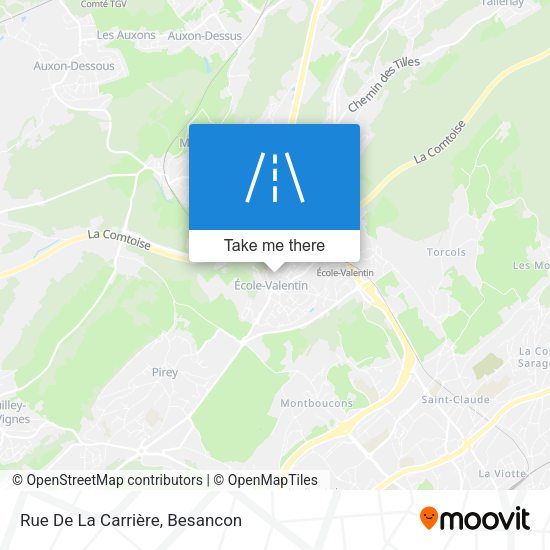 Rue De La Carrière map