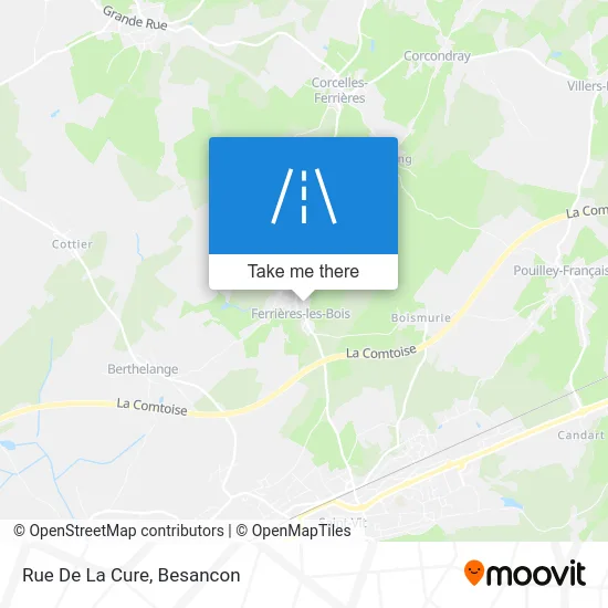 Rue De La Cure map