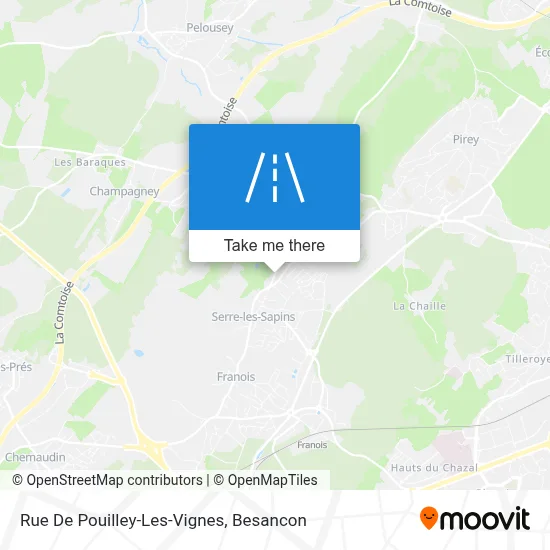 Rue De Pouilley-Les-Vignes map