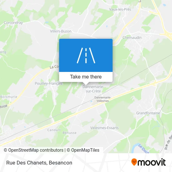 Rue Des Chanets map