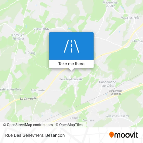 Rue Des Genevriers map