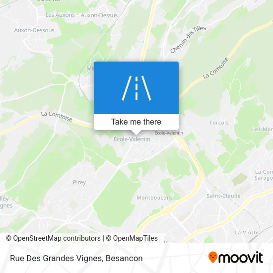 Rue Des Grandes Vignes map