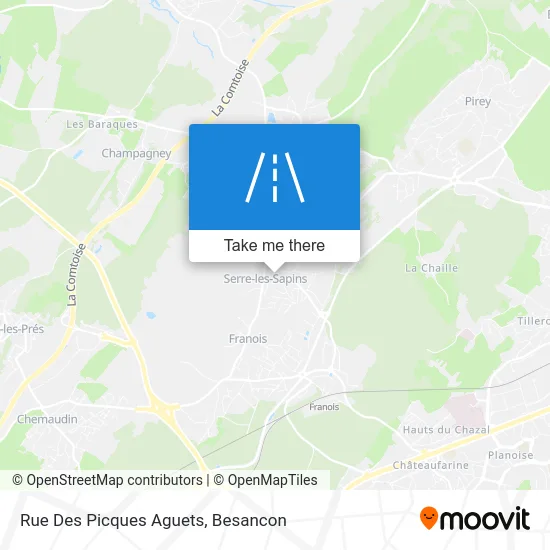 Rue Des Picques Aguets map