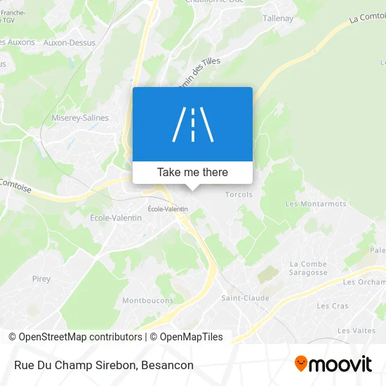 Rue Du Champ Sirebon map