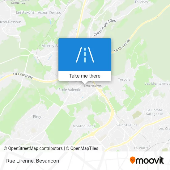 Rue Lirenne map