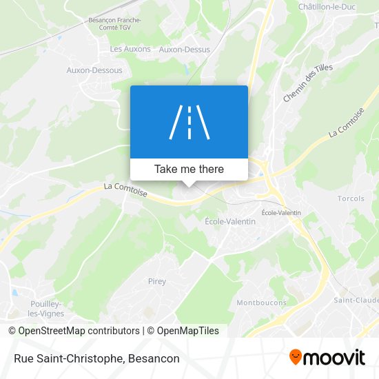 Rue Saint-Christophe map