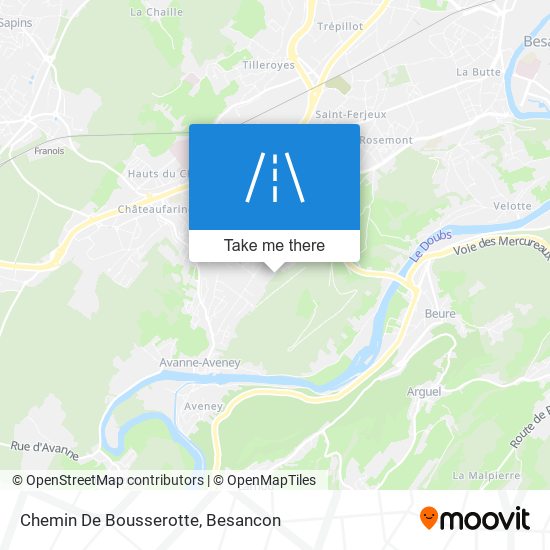Chemin De Bousserotte map