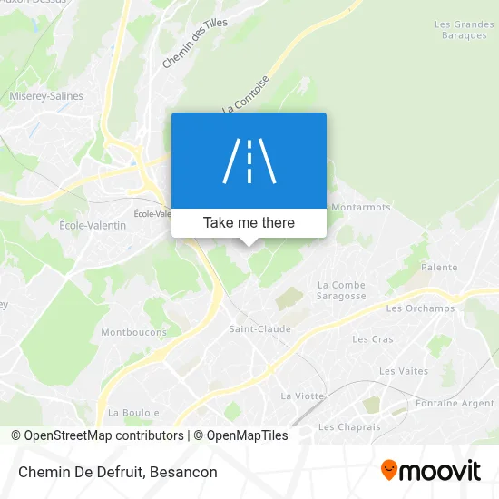 Chemin De Defruit map