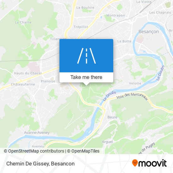 Chemin De Gissey map