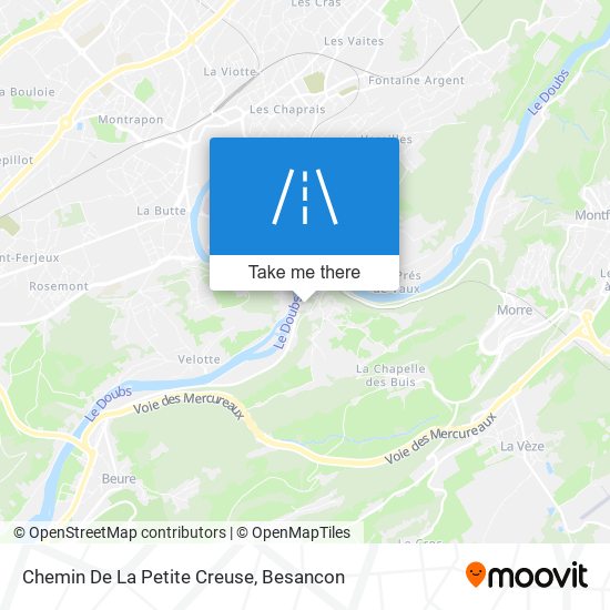 Mapa Chemin De La Petite Creuse