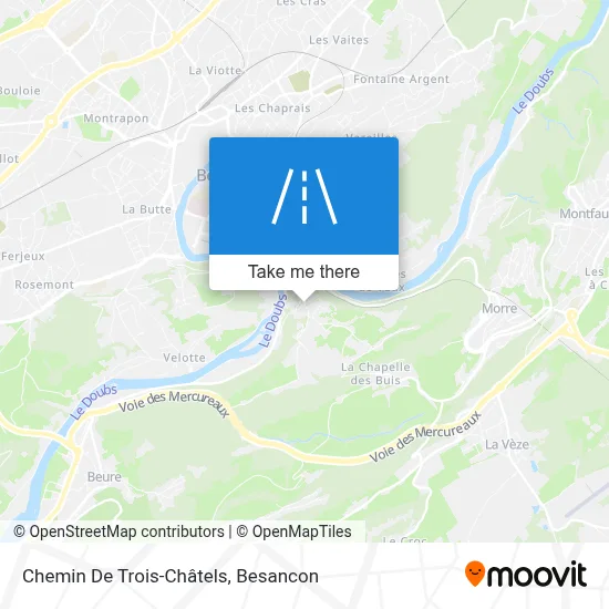 Chemin De Trois-Châtels map