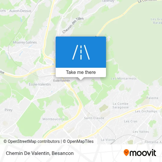 Chemin De Valentin map