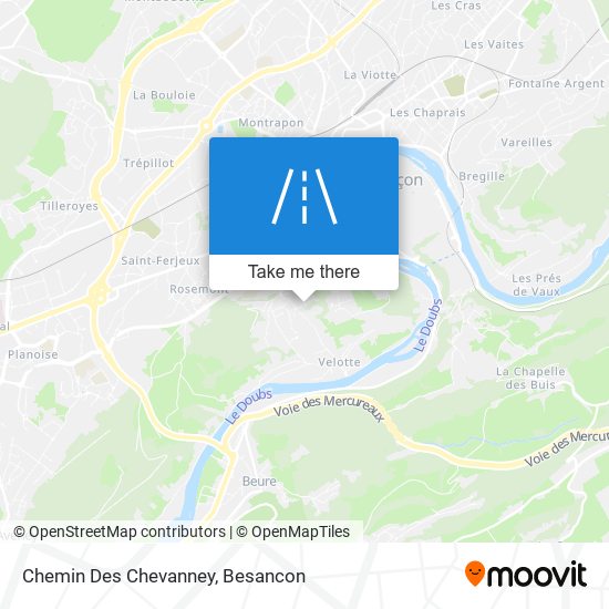 Chemin Des Chevanney map