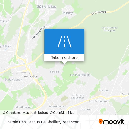 Chemin Des Dessus De Chailluz map