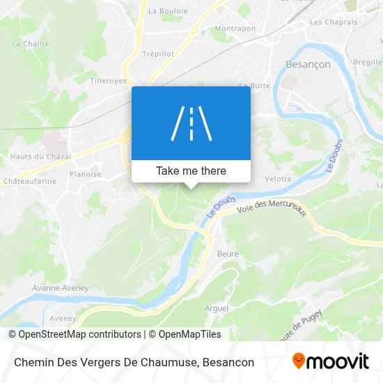 Chemin Des Vergers De Chaumuse map