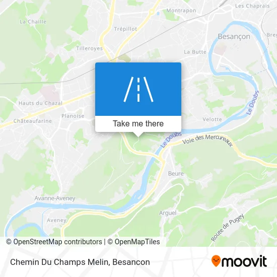 Chemin Du Champs Melin map