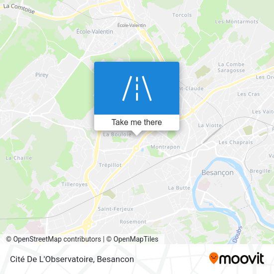 Cité De L'Observatoire map