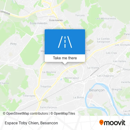 Espace Toby Chien map