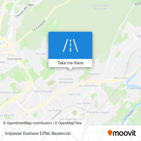 Impasse Gustave Eiffel map