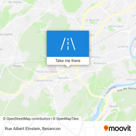 Rue Albert Einstein map