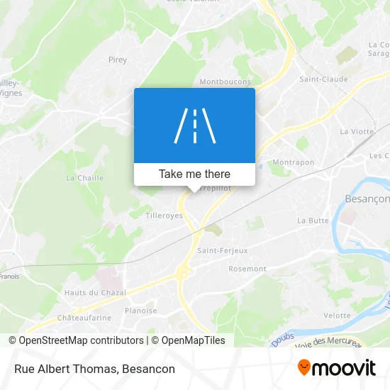 Rue Albert Thomas map