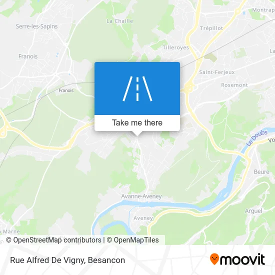 Rue Alfred De Vigny map