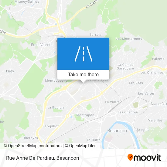 Rue Anne De Pardieu map