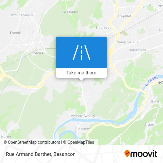 Rue Armand Barthet map