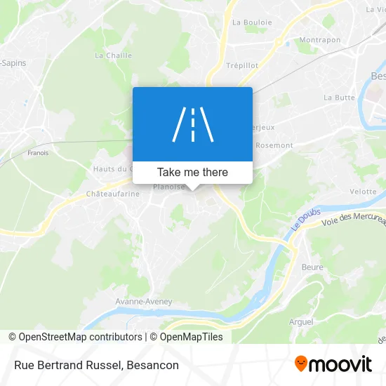 Rue Bertrand Russel map