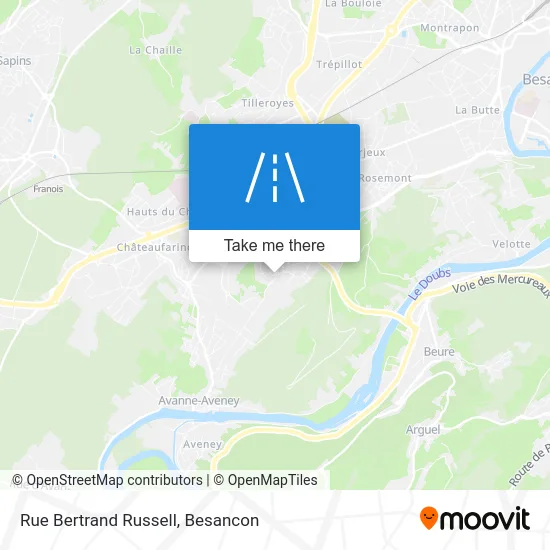 Rue Bertrand Russell map