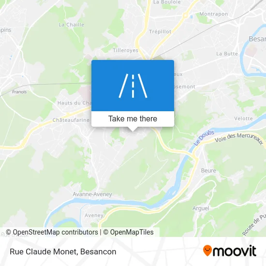 Rue Claude Monet map