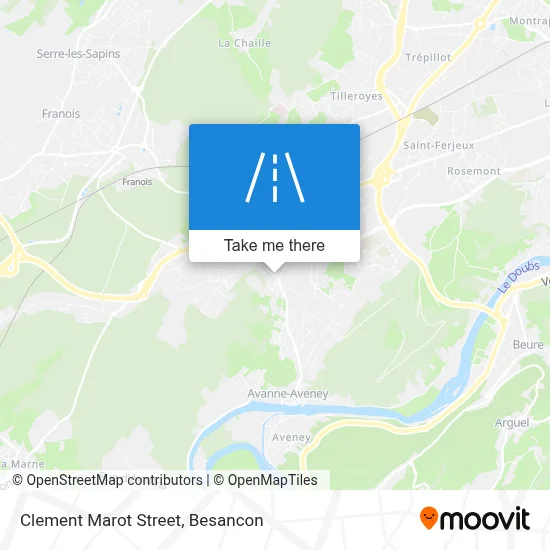 Rue Clément Marot map