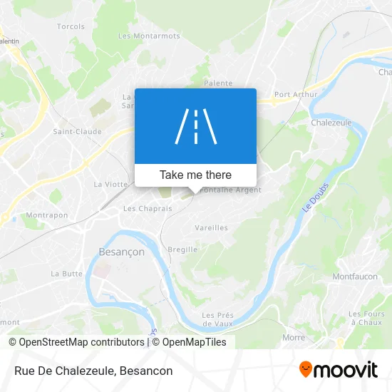 Rue De Chalezeule map