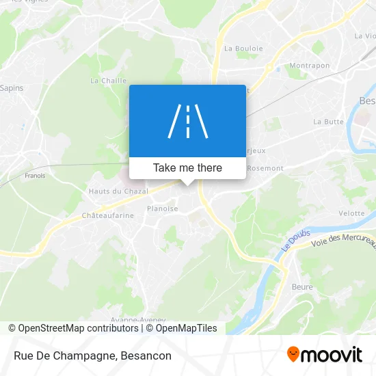 Rue De Champagne map