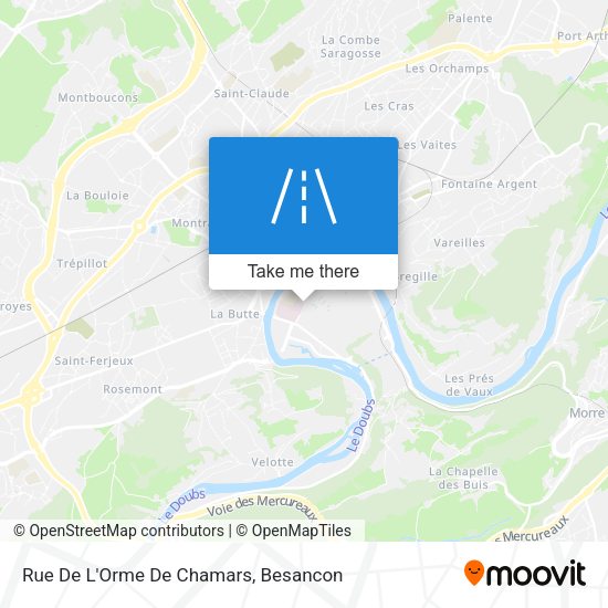 Rue De L'Orme De Chamars map