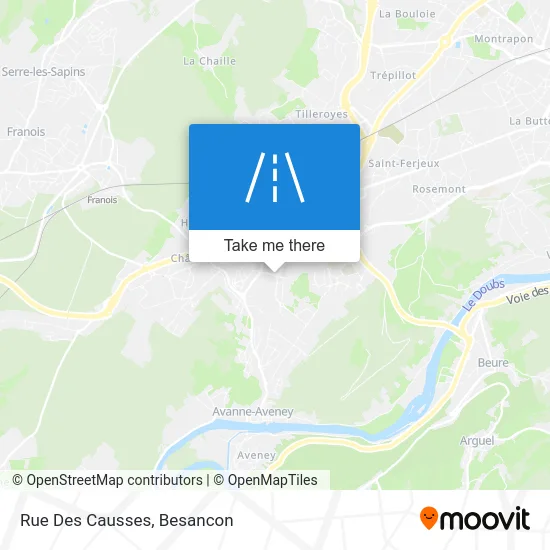 Rue Des Causses map