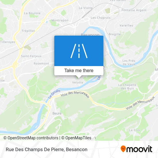 Rue Des Champs De Pierre map