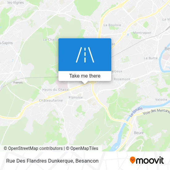 Rue Des Flandres Dunkerque map