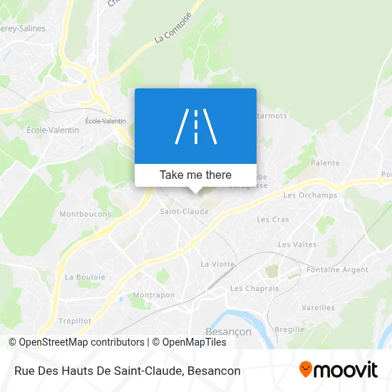Rue Des Hauts De Saint-Claude map