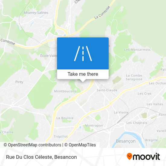 Rue Du Clos Céleste map