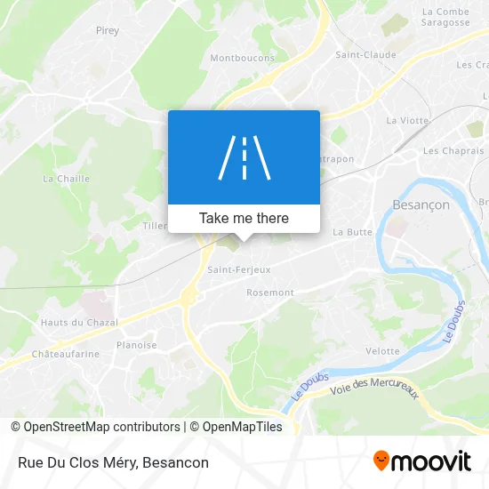 Rue Du Clos Méry map