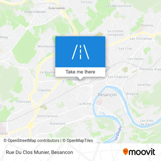 Rue Du Clos Munier map